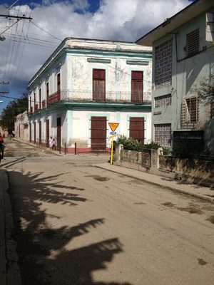 Looking down the block in the other direction.